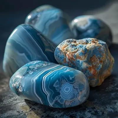 Blue Agate Zodiac Crystals Savannah, GA