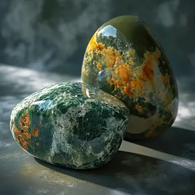 Moss Agate Stone Crystal Savannah